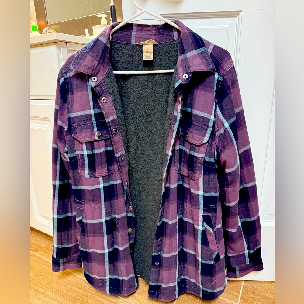 Duluth Trading Company Fleece Lined Shirt Jacket
